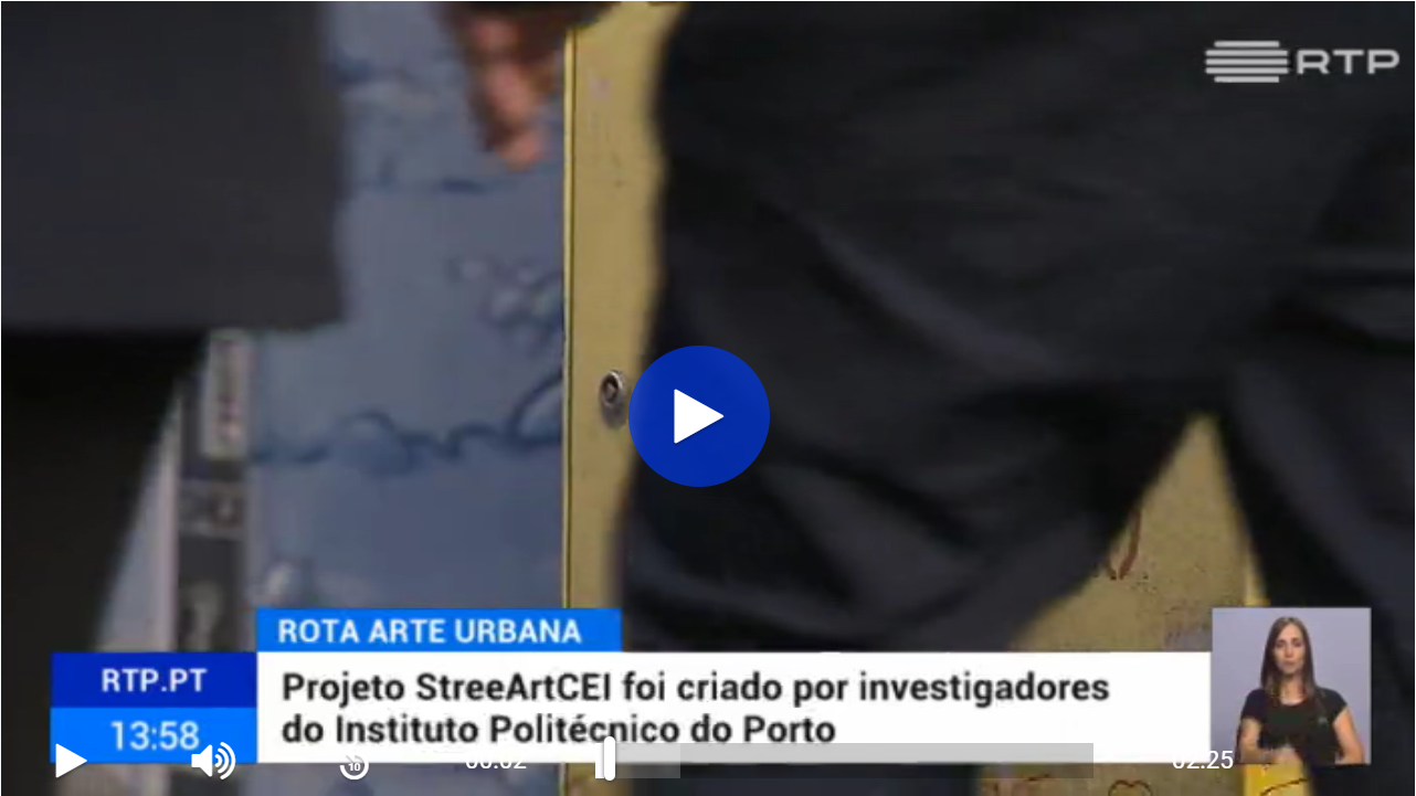 Rota de São Bento do StreetArtCEI no Jornal da Tarde da RTP1